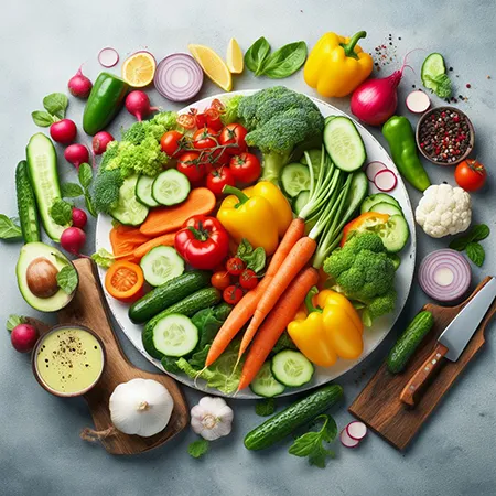 Plate Of Vegetables